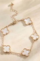 Gold Mother of Pearl VC Bracelet