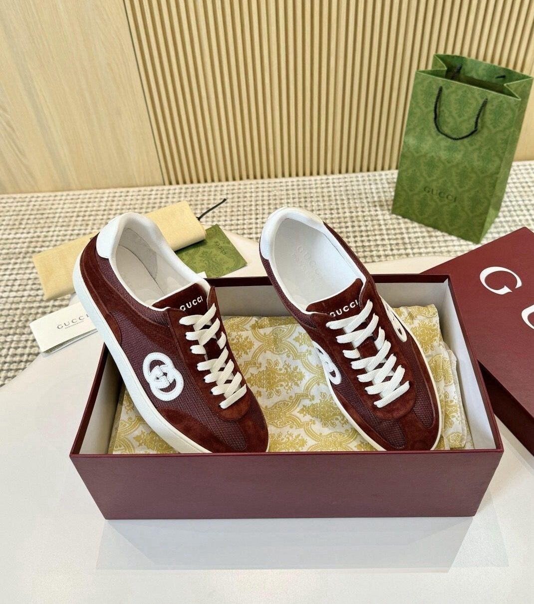 WhatsApp Image 2025-09-25 at 15.28.56_6aa6df49 G75 Burgundy Suede Sneakers - Image 1