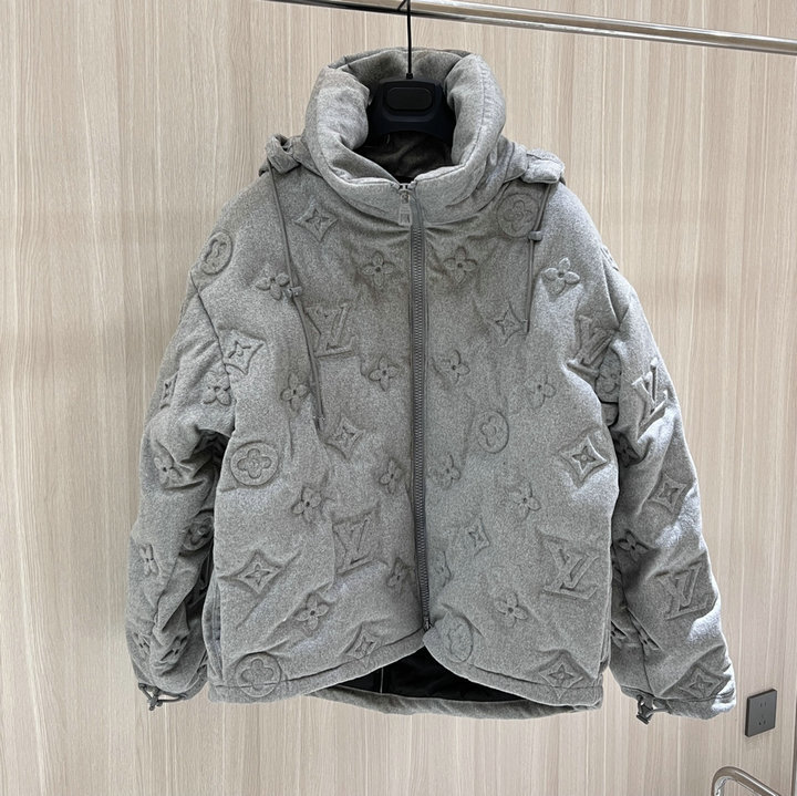 Grey Monogram Boyhood Puffer Jacket