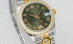 2 Tone Watch 26mm Green Dial Diamond - Image 2